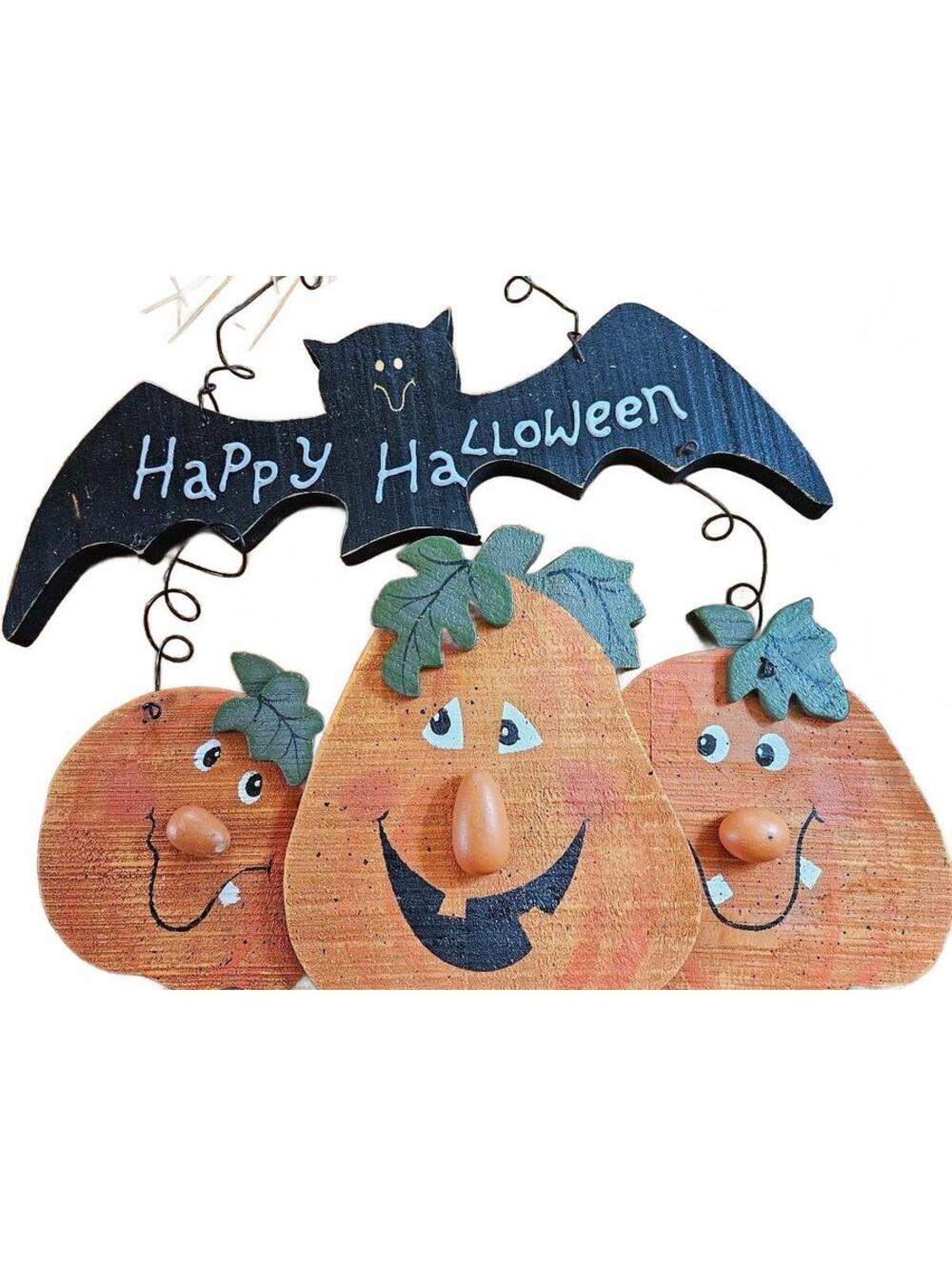 Primitive Style wooden Halloween hanging